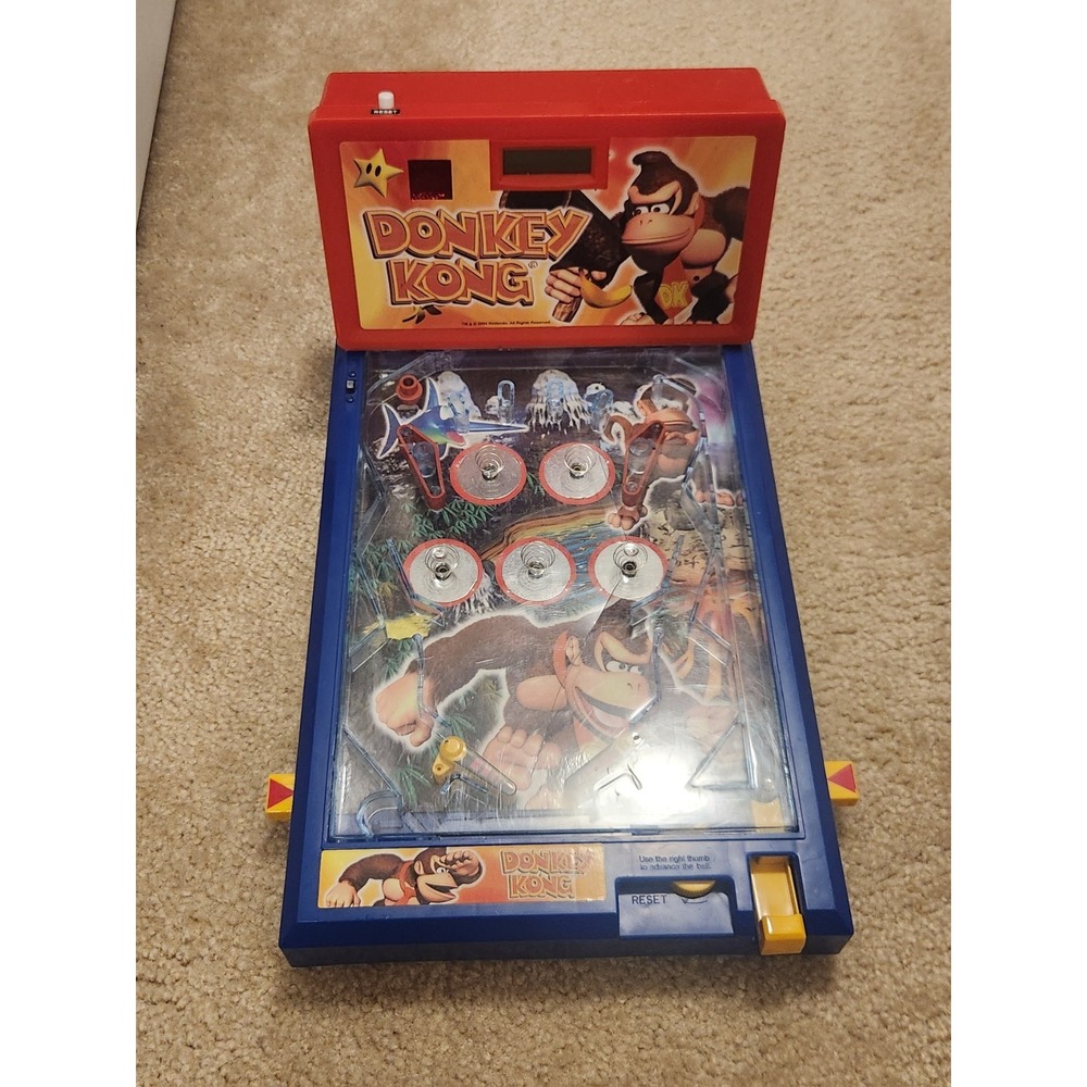 2004 Nintendo DONKEY KONG Electronic Table Top Pinball Game - Untested